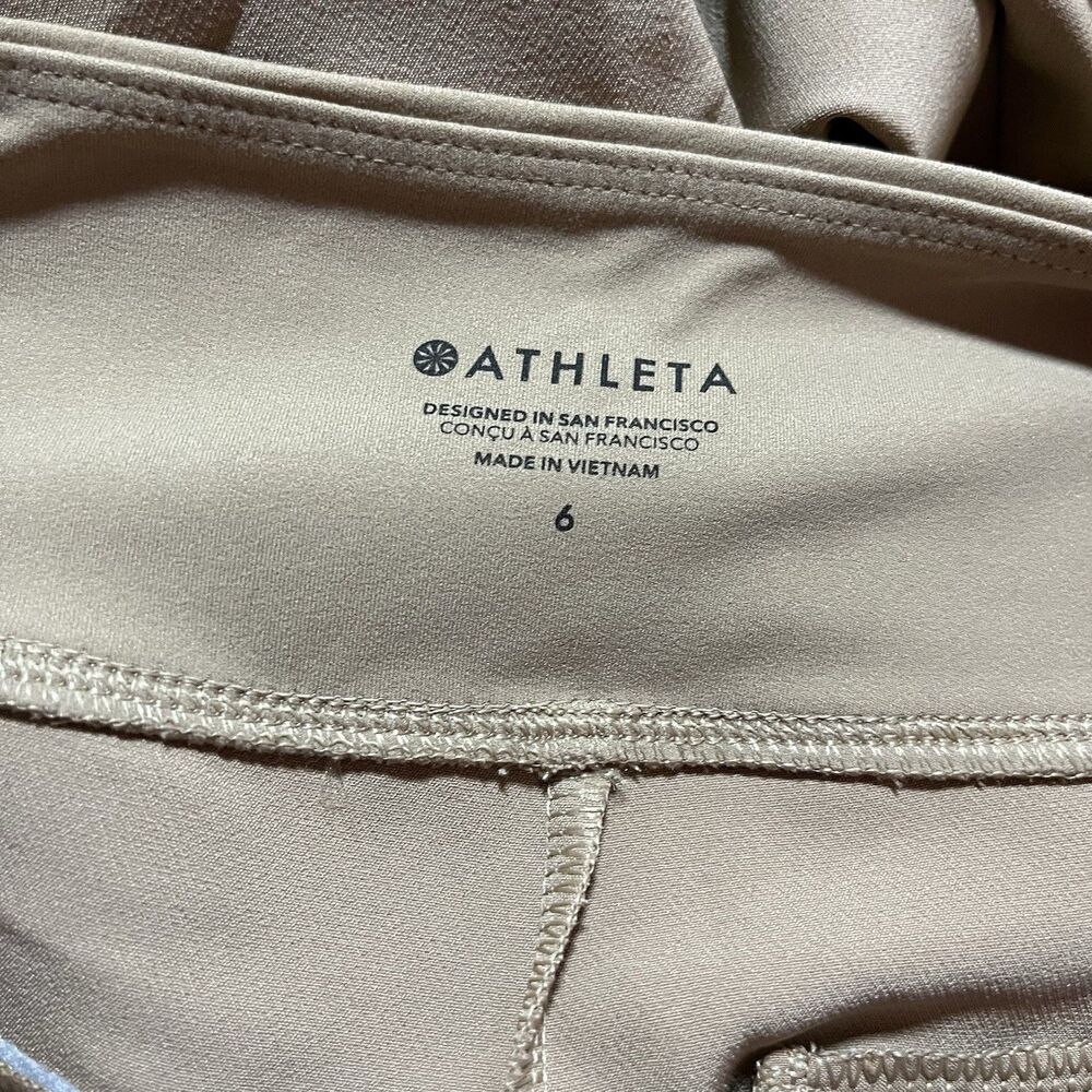 NWT Athleta Endless Pants Women’s 6 Khaki - Picture 3 of 5